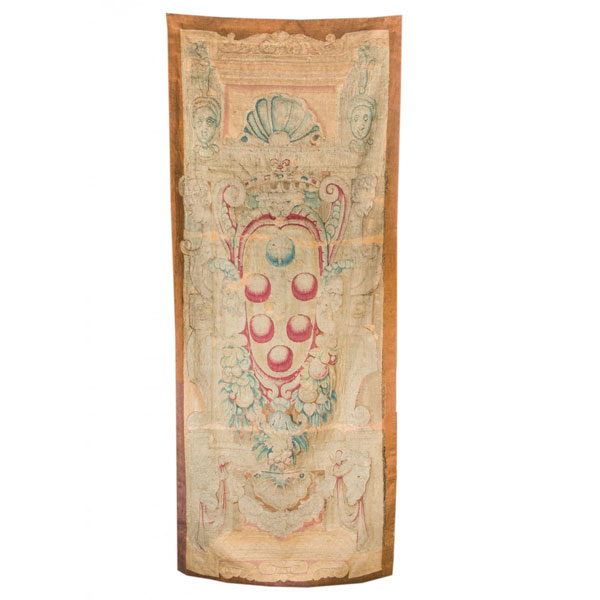 Pareja de tapices en lana Medici S. XVII. 