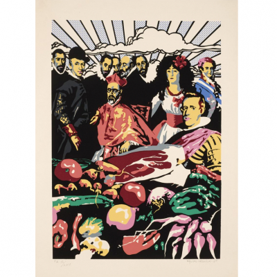 Equipo Crónica. &quot;Barroco Español (1969)&quot;. Serigrafía sobre papel Super Alfa. 