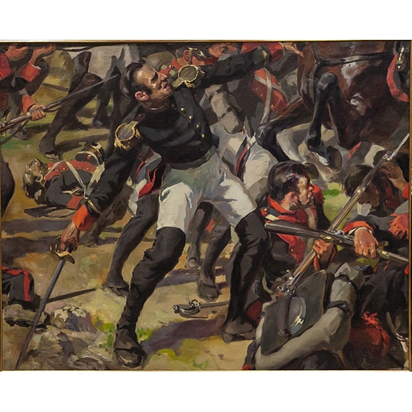 Julio Vila y Prades (Valencia, 1873 - Barcelona, 1930) &quot;Batalla de Ayacucho&quot;