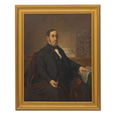 CARLOS LUIS RIBERA  (Roma, 1815 – Madrid, 14 de abril de 1891) &quot;Retrato de caballero&quot;