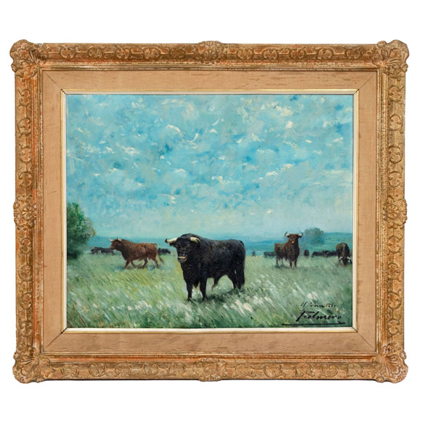 ALFREDO  PALMERO DE GREGORIO (MAESTRO PALMERO)   (Almodóvar del Campo, Cuidad Real 1901 - Madrid 1991)  "El semental "   