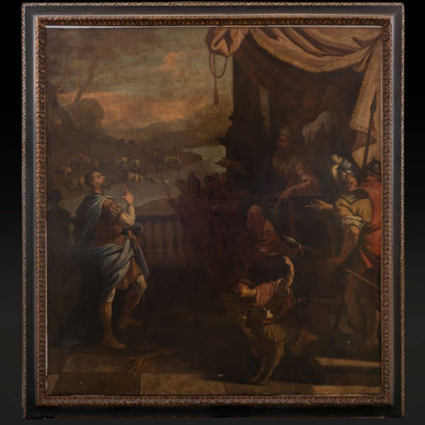 &quot;Regreso de los hermanos de José a Canaá&quot; NICOLÁS ANTONIO DE LA CUADRA(San Julián de Músquiz, 1663 - Bilbao, 1728)