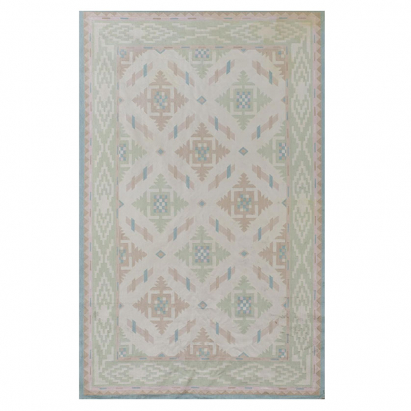 Alfombra kilim india de la casa Shyam Ahuja. S. XX.