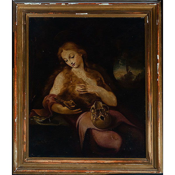 Magdalena Penitente, escuela cordobesa del siglo XVIII, círculo de Juan Antonio Frías Escalante.