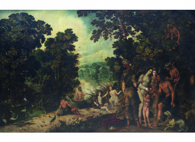 ESCUELA FLAMENCA, FF. SIGLO XVI &iquest;PAOLO FIAMMINGO FRANCESCHI, tambi&eacute;n llamado FRANCK PAUWELS? (Amberes, h. 1540-Venecia, 1596) El Juicio de Par&iacute;s