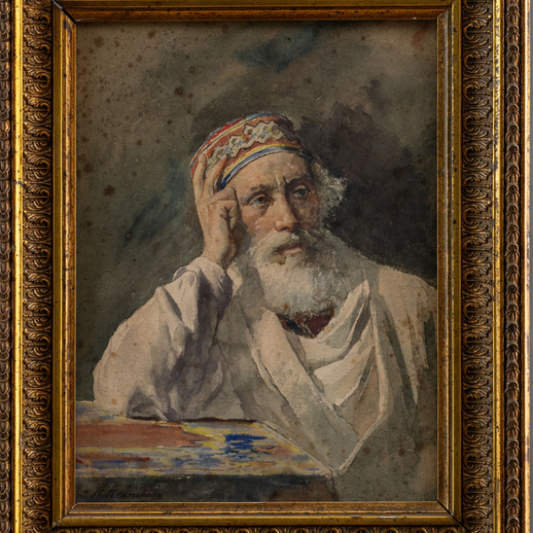 "Hombre barbado con tarbush" ANTONIO ARAMBURU URANGA  