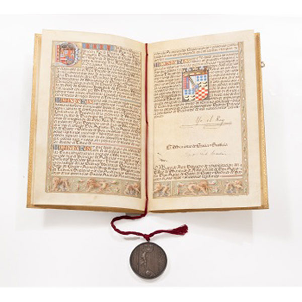 Título de Marqués otorgado por el Rey Don Alfonso XIII el 26 de diciembre de 1925.