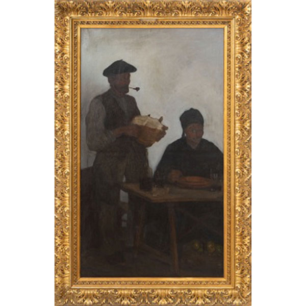 RAMÓN DE ZUBIAURRE Y AGUIRREZABAL  (Garay, Vizcaya 1882 - Madrid 1969) ""A buen hambre no hay pan duro""