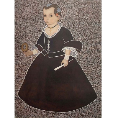 Eugenia Martínez – La Niña – Óleo sobre madera de cedro