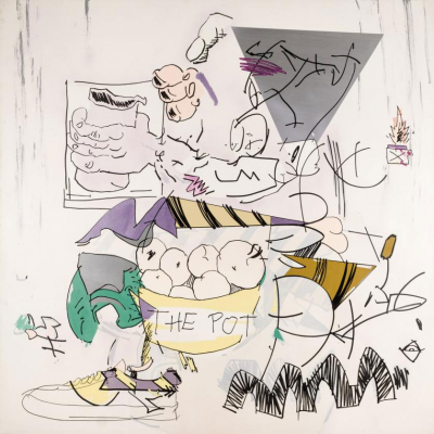 Juan José Maillo. &quot;Pot (2020)&quot;. Técnica mixta sobre lienzo. Firmado y fechado (2020) al dorso.