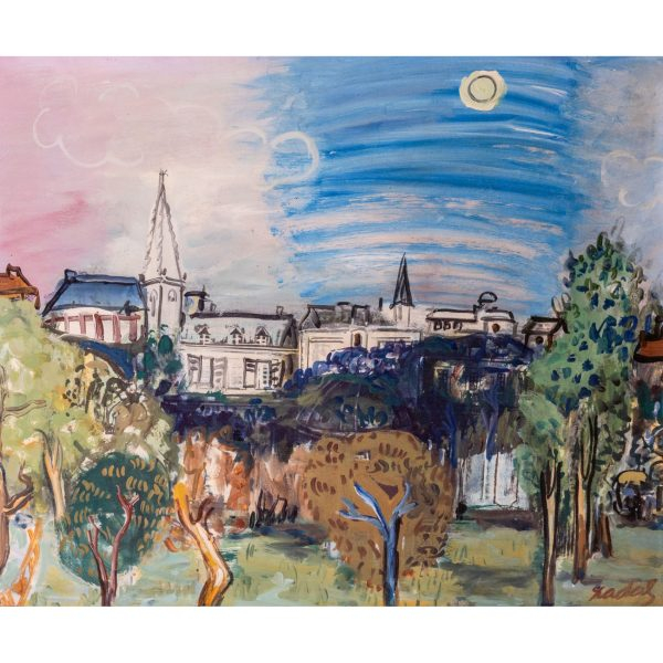 Carles Nadal Ferreres (Par&iacute;s, Francia, 1917-Sitges, Barcelona, 1998).  Vistas del parque.   