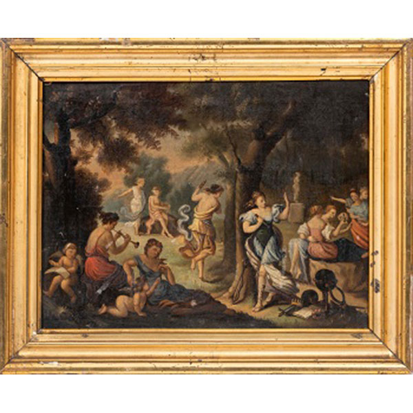 ESCUELA EUROPEA  (S. XVIII) "Escena mitológica"