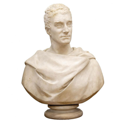 Escuela Inglesa S. XIX. Busto Sir Charles Ogle.