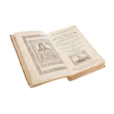 Legatio Batavica ad Magnum Tartariae Chamum Sungteium, de Johannes Nieuhof (Uelsen, Alemania, 1618-Madagascar, 1672). Interior ilustrado con 108 grabados al aguafuerte.