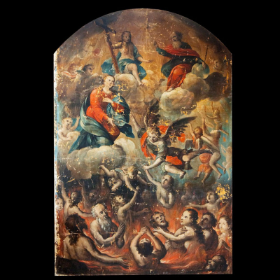 Atribuído a GREGORIO VASQUEZ DE CEBALLOS (Santa Fe de Bogotá, 9 de mayo de 1638–1711), LOTE ESTRELLA, Escuela colonial Virreinal de la Nueva Granada, Colombia.