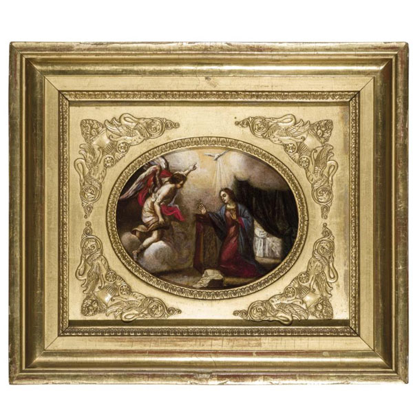 ESCUELA FLAMENCA S. XVII  "Anunciación y Adoración". 