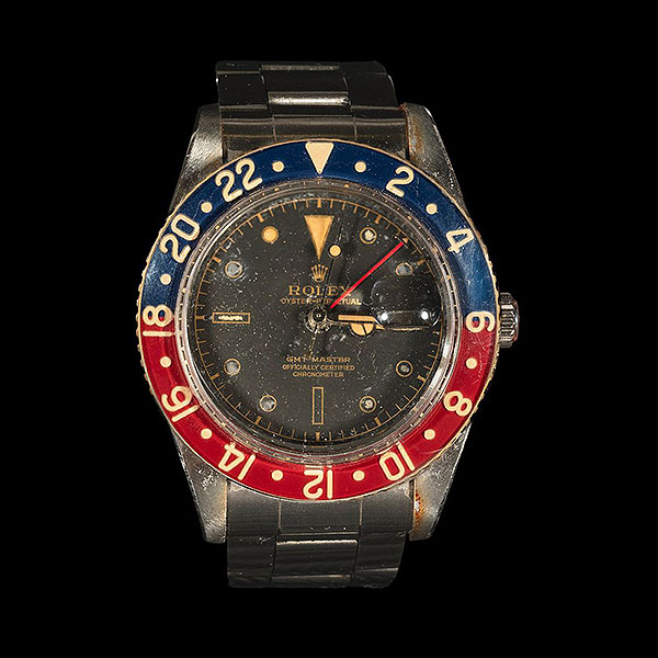 Rolex Oyster Perpetual GMT-Master, Superlative Chronometer Officially Certified. Ref. 1675. Reloj para caballero y brazalete Oyster en acero inoxidable.