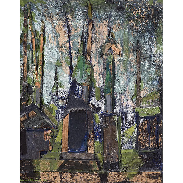 Lucio Muñoz.  "Thober Nº 4 (1990)". Técnica mixta