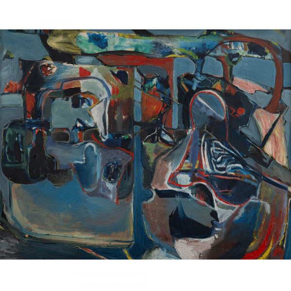 "Composici&oacute;n"  JOSE LUIS ZUMETA (Guip&uacute;zcoa, 1939-2020). &Oacute;leo/Lienzo