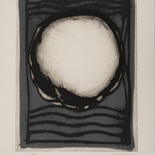 &quot;Rosa Blanca&quot;  JOAN HERNÁDEZ PIJUAN (Barcelona, 1931 - 2005)   Firmado: Hernádez Pijuan. A lápiz. 32/50   Técnica: Aguatinta/papel arches