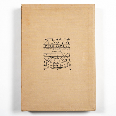 Edici&oacute;n facs&iacute;mil de Claudio Ptolomeo Cosmograf&iacute;a, Atlas. 1983. 