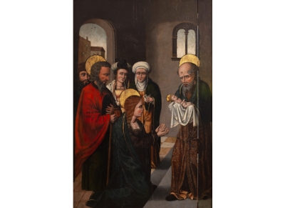ESCUELA CASTELLANA, H. 1500  Presentación del Niño en el Templo 