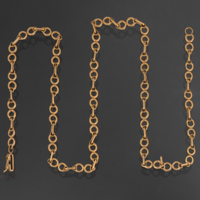 Cadena de eslabones en oro amarillo de 18kt