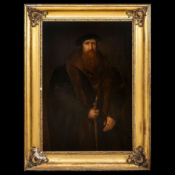 Emperador Nerón junto a Arlequín Grotesco, NICCOLO FRANGIPANE (Padua, activo entre 1563 a 1597), Escuela Renacentista Manierista Norte Italiana del siglo XVI.