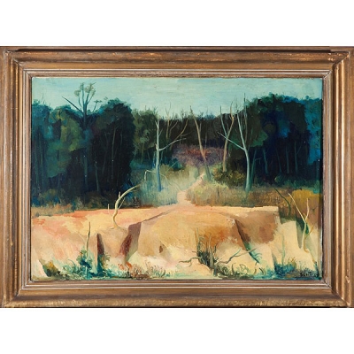 Ernesto Scotti (Buenos Aires, 1901 - 1957) &quot;Sendero en la selva&quot;