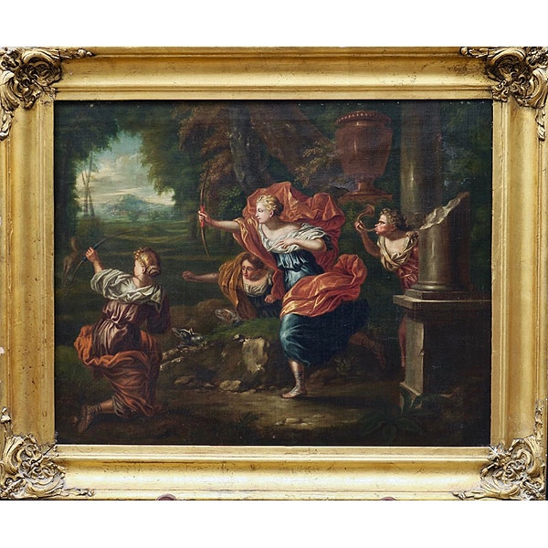 Escuela francesa, S.XVIII "Diana cazadora"