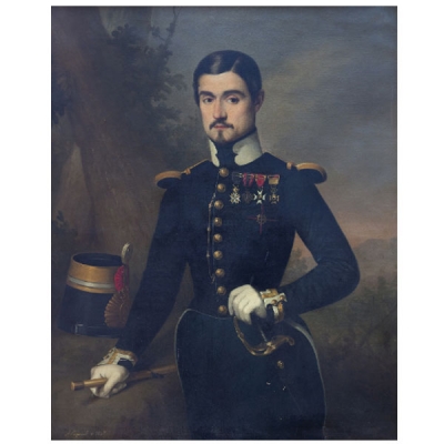 ANTONIO MARÍA ESQUIVEL (Sevilla, 1806-Madrid, 1857) Retrato de Laureano Sanz y Posse