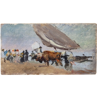 JOAQUÍN SOROLLA La llegada de la pesca, Valencia