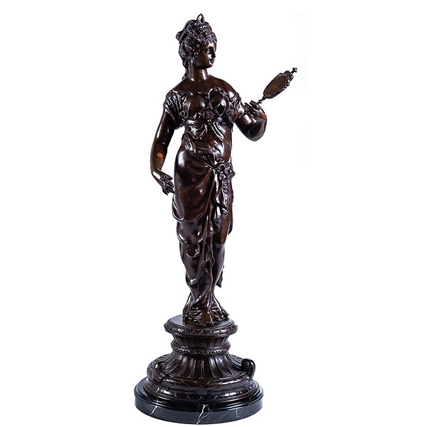 "Vanidad". Figura francesa de bronce