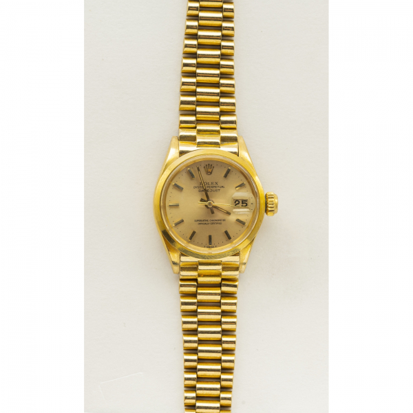ROLEX Oyster Perpetual Date Just. Reloj de pulsera para señora en oro. Ref/Nº 6516-2589224. 
