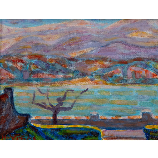 &quot;Vista de San Juan de Luz&quot;  HERNANDO VIÑES (París, 1904-1993)