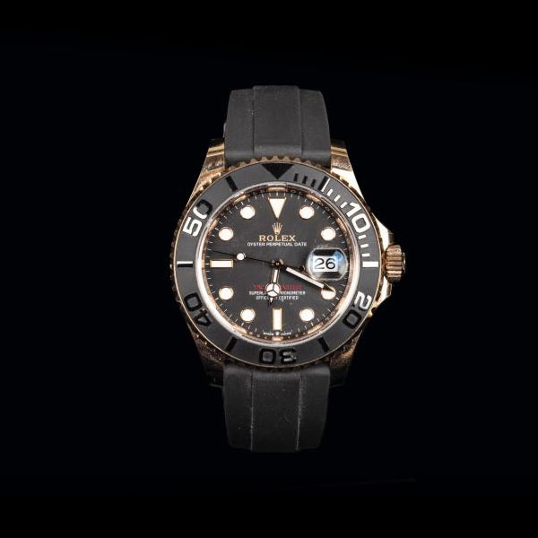 Rolex Oyster Perpetual Date Yacht-Master, realizado en oro rosa de 18 K.