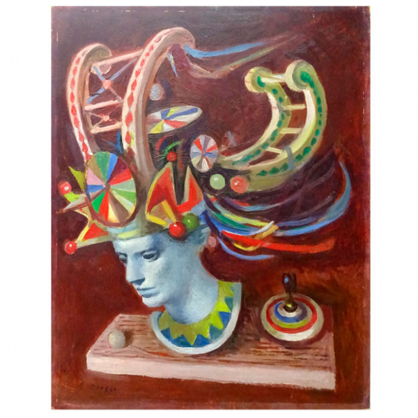 Alfredo Opisso Cardona (1907-1980) "Sin t&iacute;tulo" &oacute;leo sobre tablex firmado 
