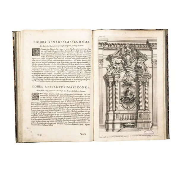 ANDREAE PUTEI.   "PERSPECTIVA PICTORUM ET ARCHITECTORUM" Romae: Typographia Antonii de Rubeis in platea Cerensi, 1717.