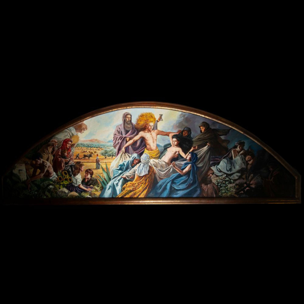 Alegoría de La Fertilidad o La Cosecha - Ramon Capmany (Barcelona, 1899 – 1992), firmado - Escuela Catalana del siglo XX.