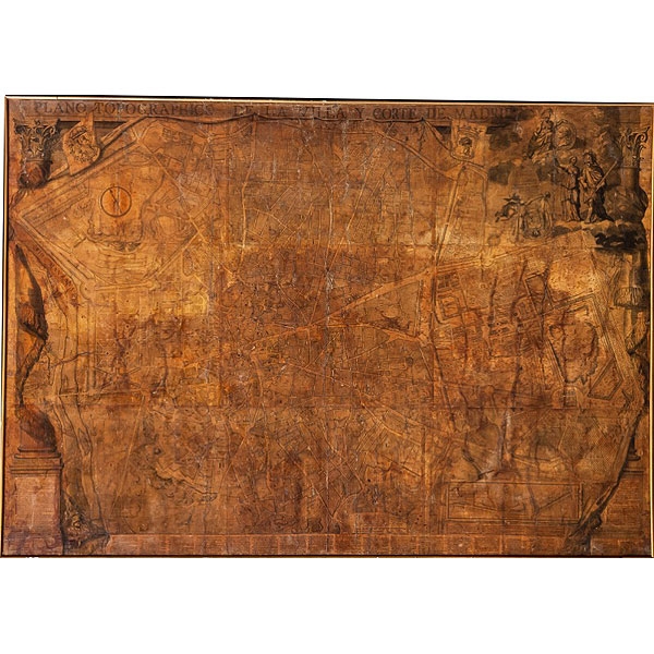 Pedro Texeira Albernaz (Lisboa, c.1595 - Madrid, 1662) "Topografía de la Villa de Madrid" 1656