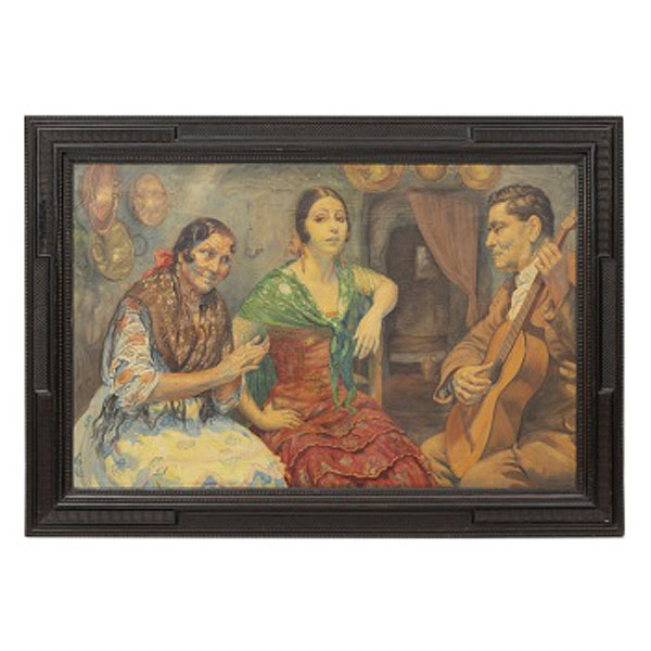  GEORGE OWEN WYNNE APPERLEY (Atribuido)  (1884-1960) "Personajes andaluces"
