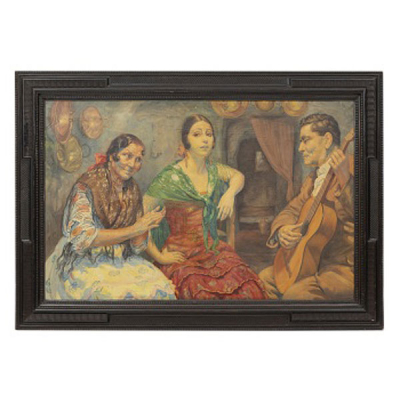  GEORGE OWEN WYNNE APPERLEY (Atribuido)  (1884-1960) &quot;Personajes andaluces&quot;