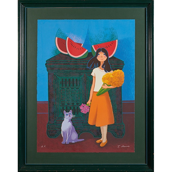 Trinidad Osorio – Niña con Flores...