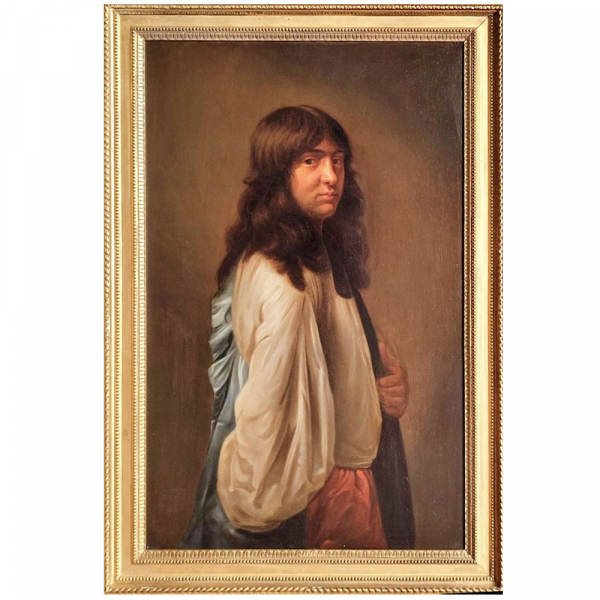 Escuela Francesa del siglo XVIII "Presunto retrato de Charles le Brun".   Óleo sobre lienzo