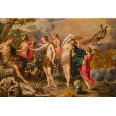 Escuela Europea S. XVII.  &quot;El juicio de Paris&quot;. 