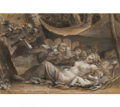 ¿PIERRE-PAUL PRUD’HON (1758-1823)? Y CONSTANCE MAYER (1775-1821).  El Sueño de Venus y Cupido c. 1806. 