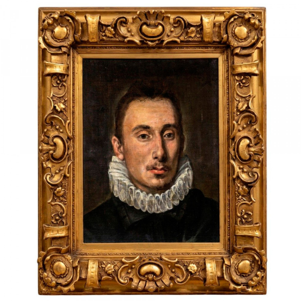 DOMÉNIKOS THEOTOKÓPOULOS, EL GRECO (Candía, Creta, 1541 – Toledo, 1614) "Retrato de Don Francisco Gómez de Sandoval y Rojas, duque de Lerma" (c. 1576-1577). Óleo sobre lienzo.