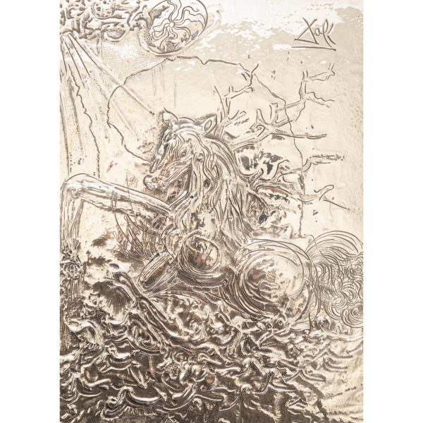 Salvador Dal&iacute; (Figueres, Girona, 1904-1989)  Neptune.  Placa en plata 999. Firmada y numerada 202/999.