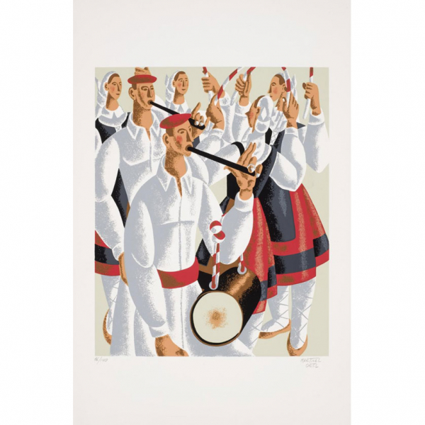 Nicolás Martínez Ortíz de Zárate. "Acurtdanzas". Serigrafía