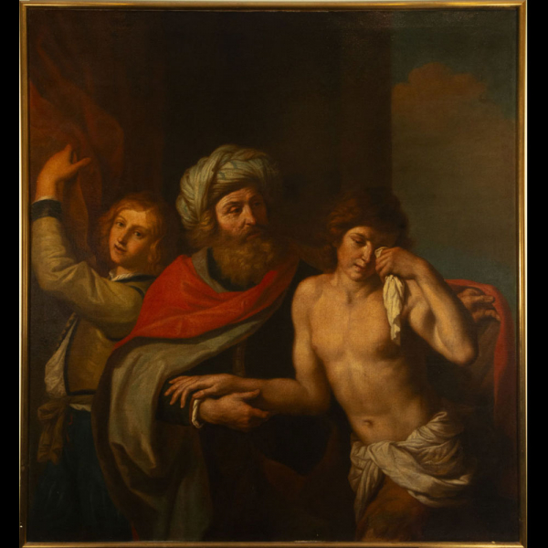 El retorno del hijo pródigo, escuela italiana del círculo o taller del Guercino del siglo XVII.